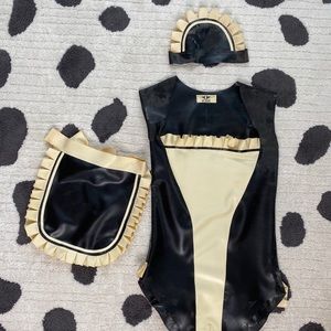 Real Latex Maid costume Small